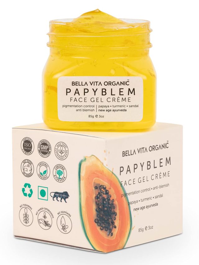 Bella Vita Organic PapyBlem चेहरे पर चमक लाने वाली सबसे अच्छी आयुर्वेदिक क्रीम